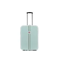 znbo valise de bagage de chariot, bagage de cabine pliable peu encombrant élégant, commode pour des voyages d'affaires,vert,24