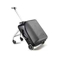 ppge home n/une nouvelle créativité carry on luggage kids baby asset sur scooter men women travel suitcase sac lazy trolley case