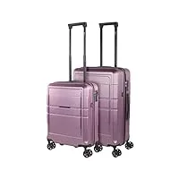 jaslen - valises. lot de valise rigides 4 roulettes - valise grande taille, valise soute avion, bagages pour voyages.ensemble valise voyage. verrouillage à combinaison, violet