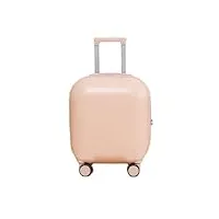 mnoiinm bagage de voyage de 18 pouces pour filles pc à roulettes serrure à bagages d'affaires sacs de voyage pour femmes valise à roulettes valise à roulettes (couleur : rose, taille : 45,7 cm), rose,