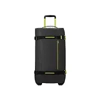 american tourister urban track valise moyenne deux roues 150028 black/lime, noir/citron vert, voyage
