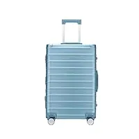 pipons valise cabine valise classique de couleur vive de cadre en aluminium avec la serrure de tsa aucune tirette avec des roues silencieuses de fileur valise de voyage (color : c, size : 29")