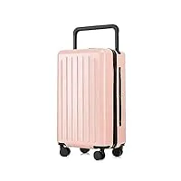 nespiq travelite valise valise À combinaison de sécurité pour bagages de grande capacité de 24 po bagages résistants À l'usure travelite valise cabine (color : rosa, size : 24 inch)