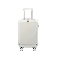 nespiq travelite valise valise À roulettes universelle À ouverture frontale, bagage rigide, durable travelite valise cabine (color : c, size : 24in)