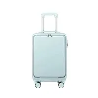 nespiq travelite valise valise À roulettes universelle À ouverture frontale, bagage rigide, durable travelite valise cabine (color : b, size : 22in)