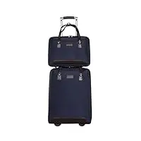 valise valise 2 pièces en tissu oxford, ensembles de bagages, valises d'embarquement avec roues légères valise cabine (color : d, size : 20in)