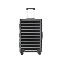 bagage valise bagages à roulettes valise classique À cadre en aluminium avec serrure tsa sans fermeture Éclair avec roues silencieuses bagage cabine valise de voyage (color : c, size : 20")