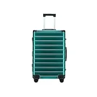 bagage valise bagages à roulettes valise classique de couleur vive de cadre en aluminium avec la serrure de tsa aucune tirette avec des roues silencieuses de fileur bagage cabine valise de voyage (co