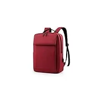 hdbcbdj sacs pour ordinateur portable multifonction de grande capacité pour femme, sac à dos étanche de voyage en plein air pour homme sac d'ordinateur portable, rouge, taille unique