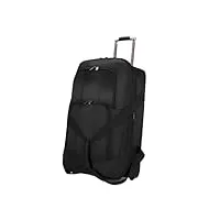 sac de rangement à roulettes à roulettes grande capacité bagage de voyage sac oxford à roulettes, noir , 81,2 cm