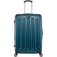 set de 2 valises blue star bluestar - valise grand format abs/pc tunis-b 4 roues 75 cm - vert fonce