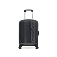 valise american travel - valise cabine abs nashville-e 4 roues 50 cm - noir