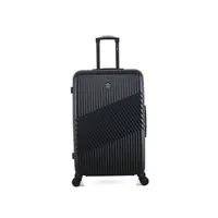 valise gentleman farmer - valise grand format abs/pc peter 4 roues 75 cm - noir