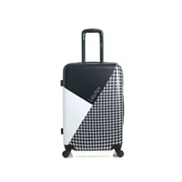 valise lollipops - valise weekend abs/pc carline 4 roues 65 cm - noir