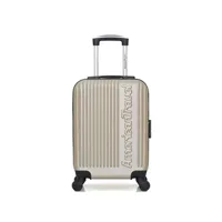 valise american travel - valise cabine abs nashville-e 4 roues 50 cm - beige