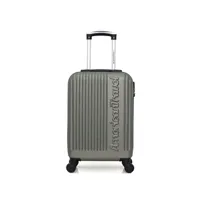 valise american travel - valise cabine abs nashville-e 4 roues 50 cm - kaki