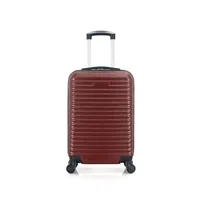 valise hero - valise cabine abs tangra 55 cm 4 roues - bordeaux