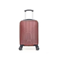 valise hero - valise cabine abs rila-e 50 cm 4 roues - bordeaux