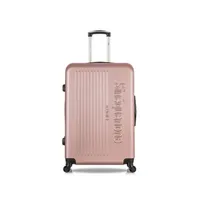 valise sinéquanone sinequanone - valise grand format abs ceres 4 roues 75 cm - rose dore
