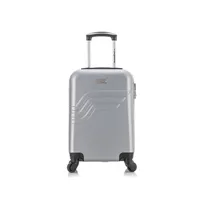 valise american travel - valise cabine abs queens-e 4 roues 50 cm - gris