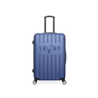 valise gentleman farmer - valise grand format abs archie 4 roues 75 cm - marine