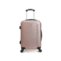 valise lpb - valise cabine abs amy 4 roues 55 cm - rose dore