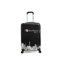 valise american travel - valise cabine abs/pc soho 55 cm - noir