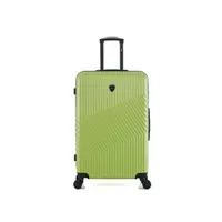 valise gentleman farmer - valise grand format abs/pc peter 4 roues 75 cm - vert