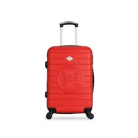 valise gerard pasquier - valise grand format abs mimosa-a 4 roulettes 70 cm - rouge