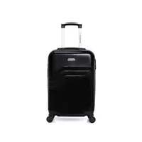 valise american travel - valise cabine abs/pc detroit 4 roues 55 cm - noir
