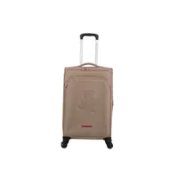 valise lulu castagnette valise taille moyenne souple 67cm teddybear - marron
