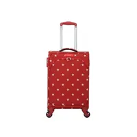 valise lollipops valise cabine polyester garance 57 cm - rouge