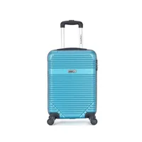 valise american travel - valise cabine abs memphis 4 roues 55 cm - bleu
