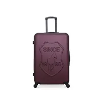 valise gentleman farmer - valise grand format abs damon 4 roues 75 cm - bordeaux