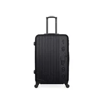 valise gentleman farmer - valise grand format abs liam 4 roues 75 cm - noir