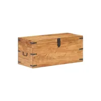 valises, rangements et supports dj vidaxl coffre 90x40x40 cm bois d'acacia solide