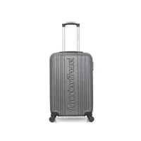 valise american travel - valise weekend abs springfield-a 4 roues 60 cm - gris fonce