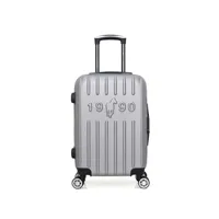 valise gentleman farmer - valise cabine abs archie 4 roues 55 cm - gris