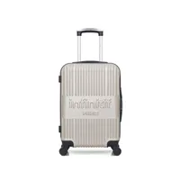 valise infinitif paris infinitif - valise cabine abs uppsala 4 roues 55 cm - beige