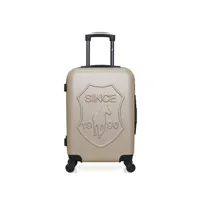 valise gentleman farmer - valise cabine abs damon 4 roues 55 cm - blanc