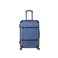 valise gerard pasquier - valise weekend abs marguerite 4 roulettes 65 cm - marine