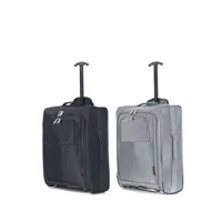 set de 2 valises hero - set de 2 polyester alaska-n 2 roues - gris