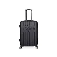 valise gentleman farmer - valise weekend abs archie 4 roues 65 cm - noir