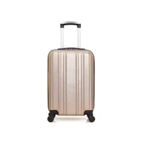 valise hero - valise cabine abs stromboli 55 cm 4 roues - beige