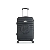 valise gerard pasquier - valise weekend abs mimosa-a 4 roulettes 60 cm - noir
