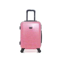 valise lollipops - valise cabine abs/pc jasmin-e 4 roues 50 cm - rose