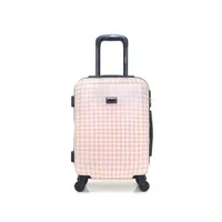 valise lollipops - valise cabine abs/pc jasmin-e 4 roues 50 cm - beige