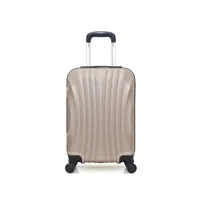 valise hero - valise cabine abs moscou-e 50 cm 4 roues - beige