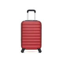 valise hero - valise cabine abs jakarta 55 cm 4 roues - bordeaux