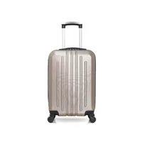 valise hero - valise cabine abs vosges 55 cm 4 roues - beige